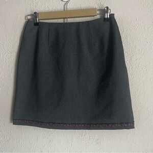 Y2K Express Brand Beaded / Embroidered Mini Skirt